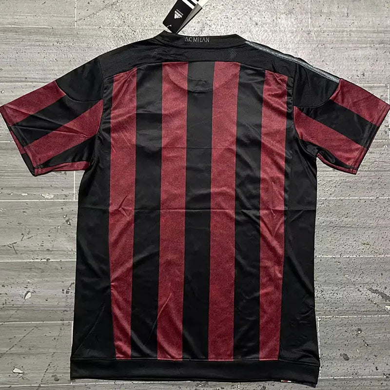 RETRO MAILLOT AC MILAN BLACK RED HOME 2015-2016