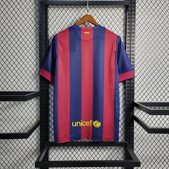 RETRO MAILLOT BARCELONA BLUE RED HOME 2014-2015