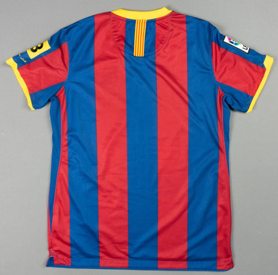 RETRO MAILLOT BARCELONA RED BLUE HOME 2010-2011