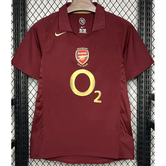 RETRO MAILLOT ARSENAL RED HOME 2005-2006