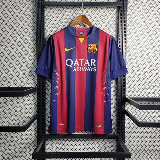 RETRO MAILLOT BARCELONA BLUE RED HOME 2014-2015