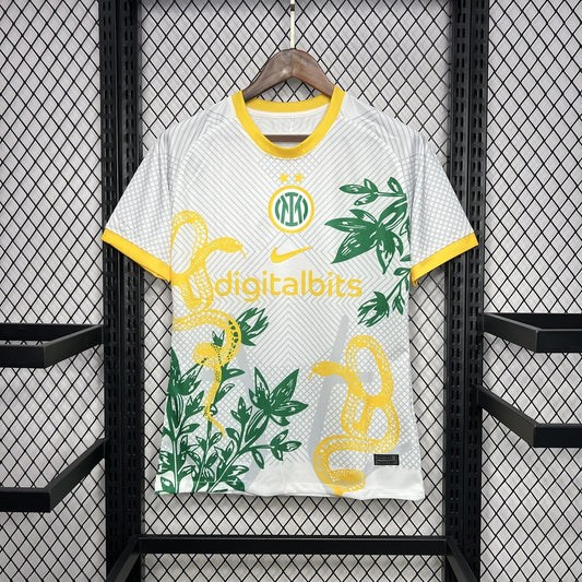 MAILLOT INTER MILAN WHITE YELLOW SNAKE SPECIAL EDITION 2024
