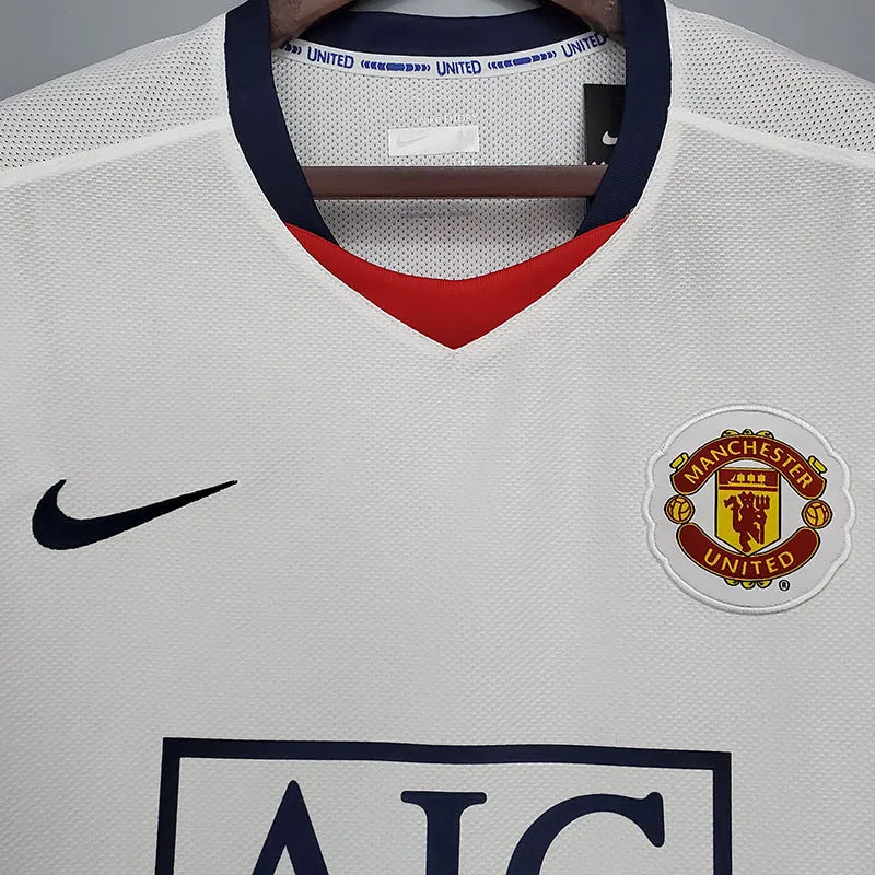 RETRO MAILLOT MANCHESTER UNITED WHITE AWAY 2008-2009