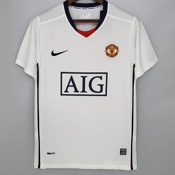 RETRO MAILLOT MANCHESTER UNITED WHITE AWAY 2008-2009