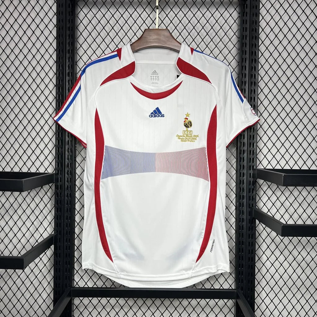 RETRO MAILLOT FRANCE WHITE AWAY 2006