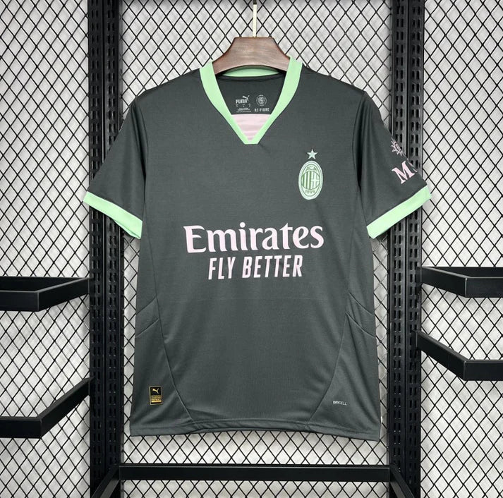 MAILLOT AC MILAN BLACK GREEN THIRD 2024-2025