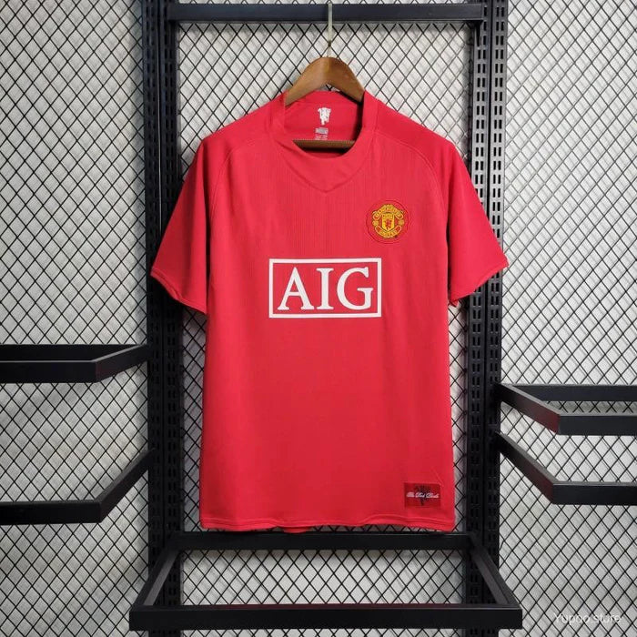 RETRO MAILLOT MANCHESTE UNITED RED HOME 2007-2008