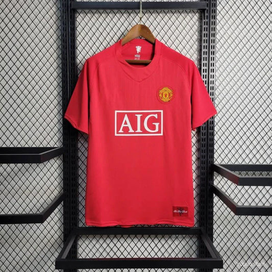 RETRO MAILLOT MANCHESTE UNITED RED HOME 2007-2008