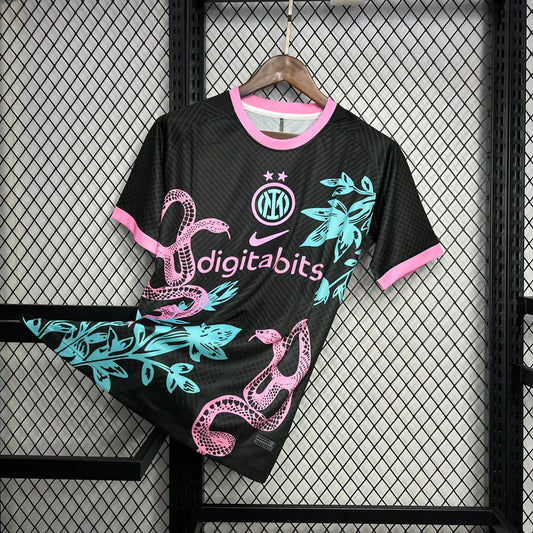 MAILLOT INTER MILAN BLACK PINK SNAKE SPECIAL EDITION 2024-2025