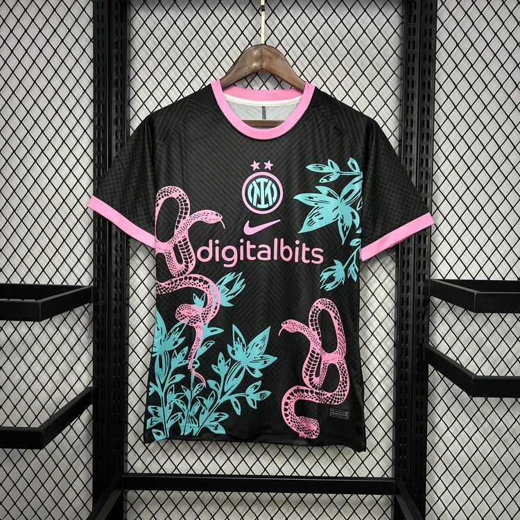MAILLOT INTER MILAN BLACK PINK SNAKE SPECIAL EDITION 2024-2025