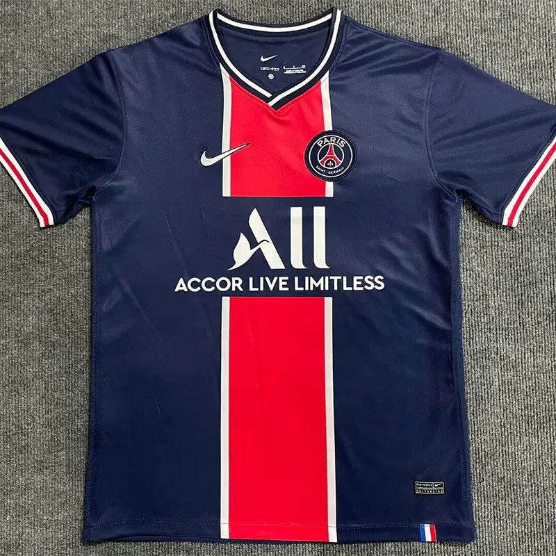 RETRO MAILLOT PSG BLUE RED HOME 2020-2021