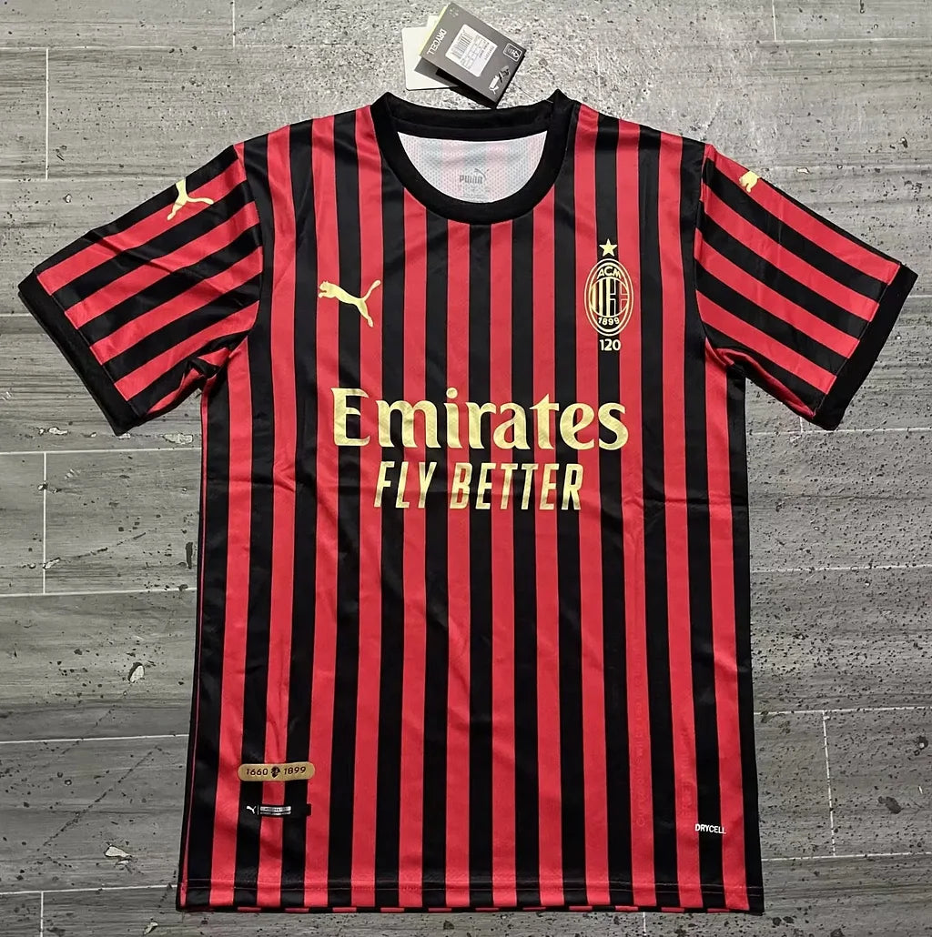 RETRO MAILLOT AC MILAN BLACK RED 120 ANNIVERSARY SPECIAL EDITION 2019