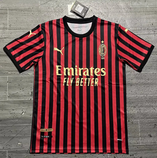 RETRO MAILLOT AC MILAN BLACK RED 120 ANNIVERSARY SPECIAL EDITION 2019