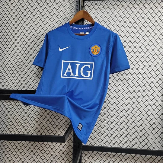 RETRO MAILLOT MANCHESTER UNITED BLUE AWAY 2008-2009
