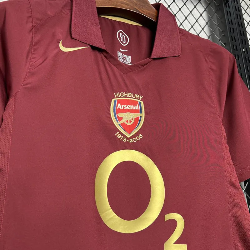 RETRO MAILLOT ARSENAL RED HOME 2005-2006