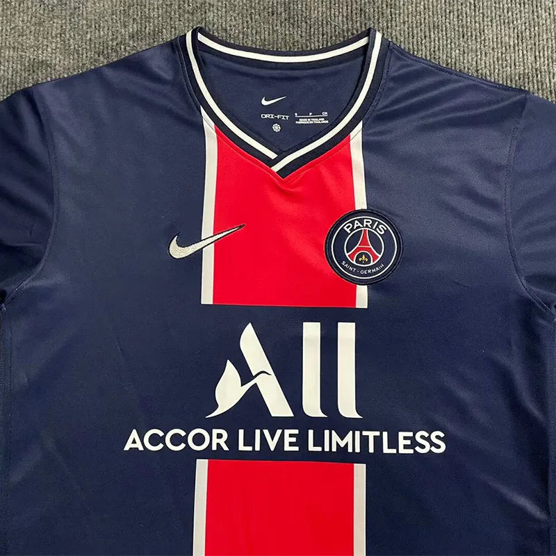 RETRO MAILLOT PSG BLUE RED HOME 2020-2021
