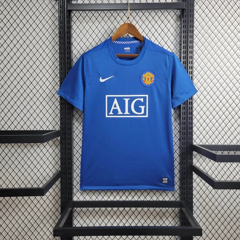 RETRO MAILLOT MANCHESTER UNITED BLUE AWAY 2008-2009