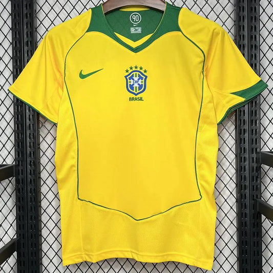 RETRO MAILLOT BRESIL YELLOW HOME 2004