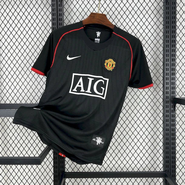 RETRO MAILLOT MANCHESTER UNITED BLACK AWAY 2007-2008