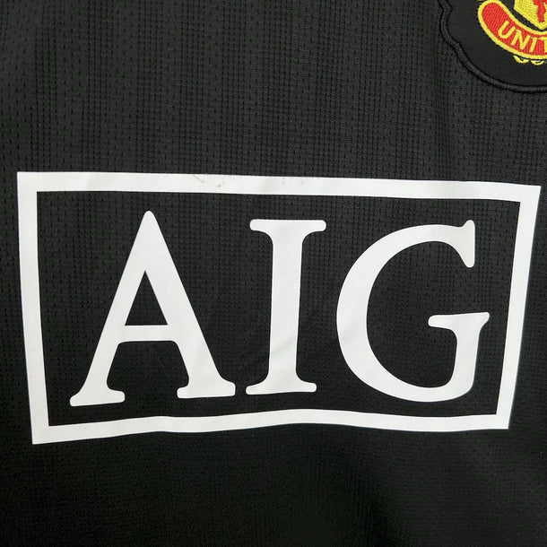 RETRO MAILLOT MANCHESTER UNITED BLACK AWAY 2007-2008